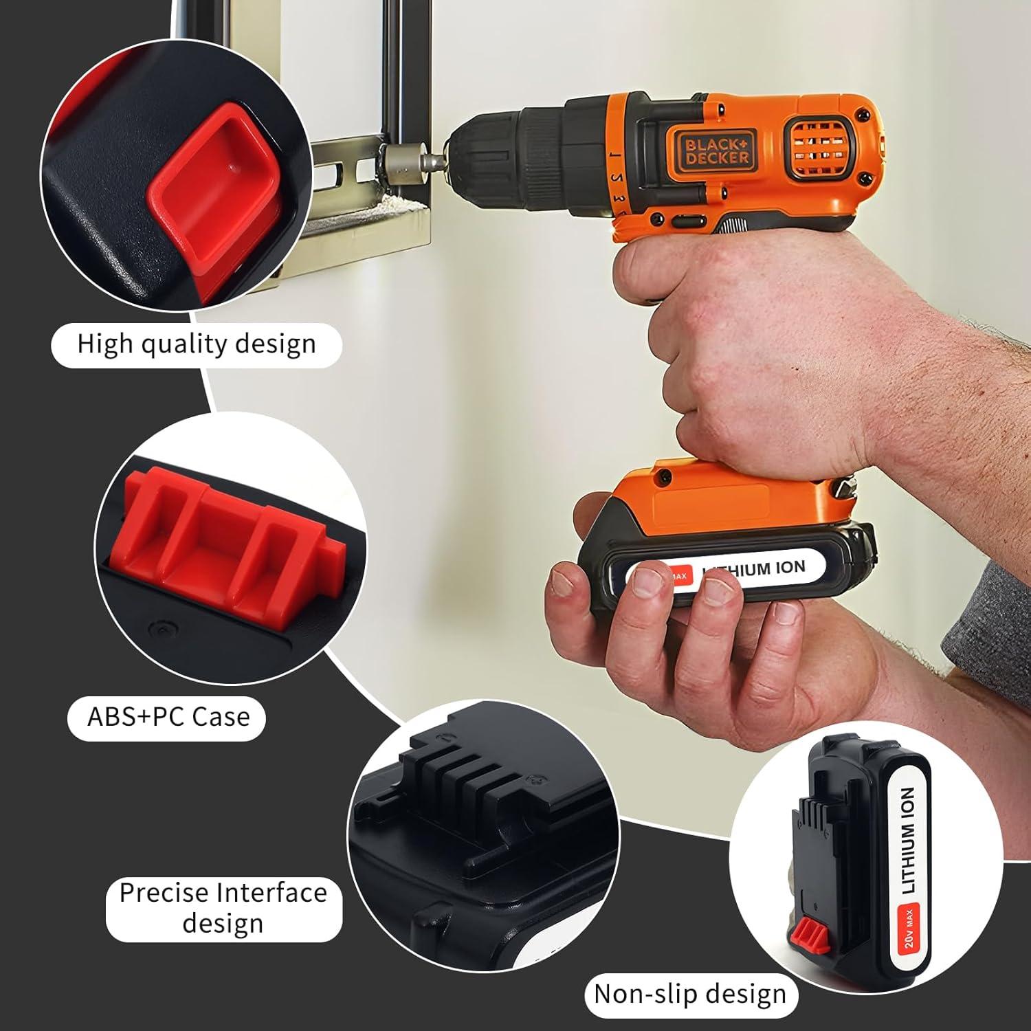 Paquete de 2 Baterías 20V 4.0Ah Litio Black & Decker