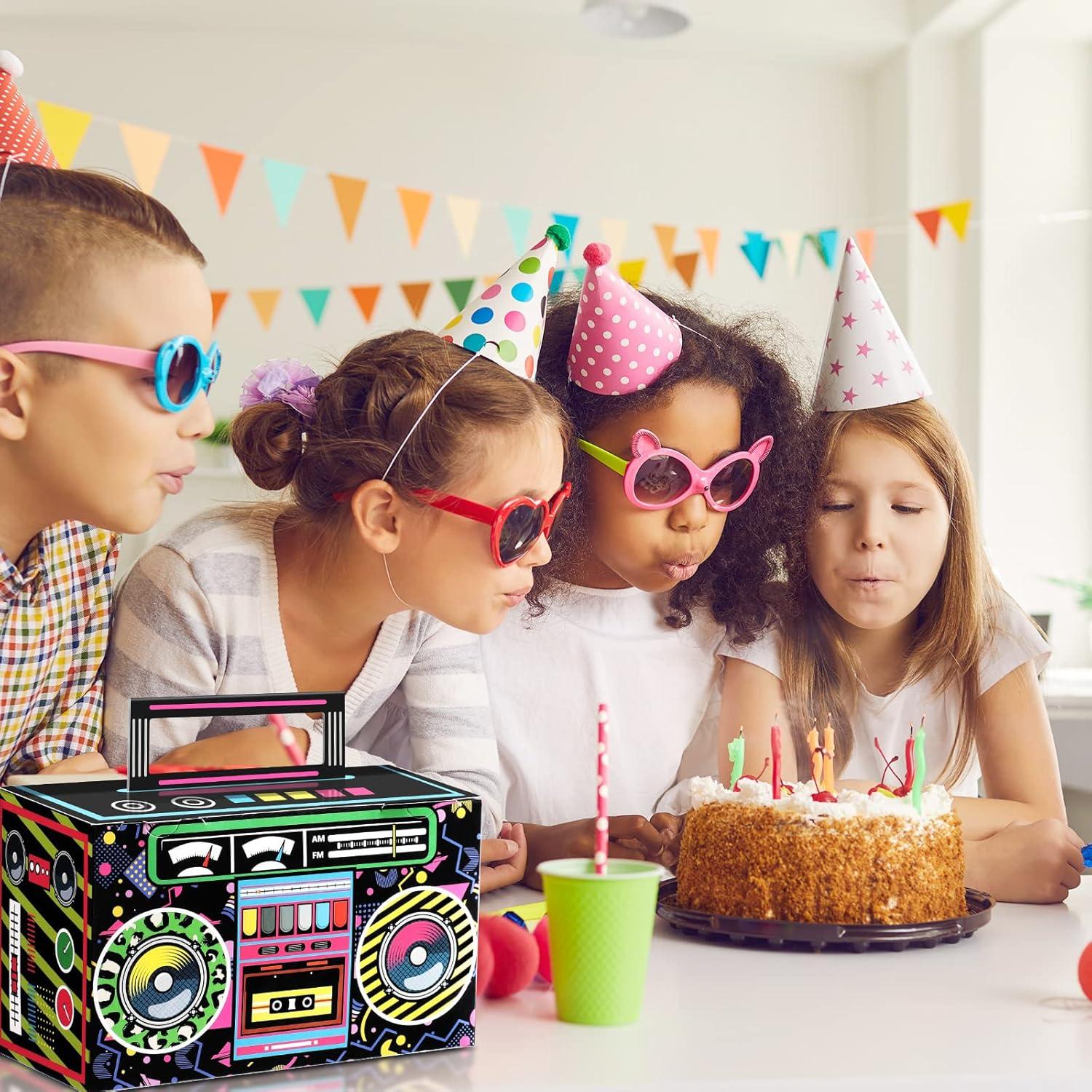 Cajas de Favor Retro Chinco 8 Pcs para Cumpleaños 80s