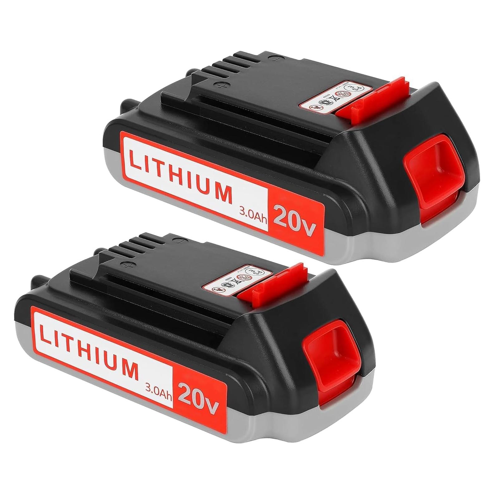 Batería de Reemplazo 20V 3000mAh Black and Decker - 2PCS