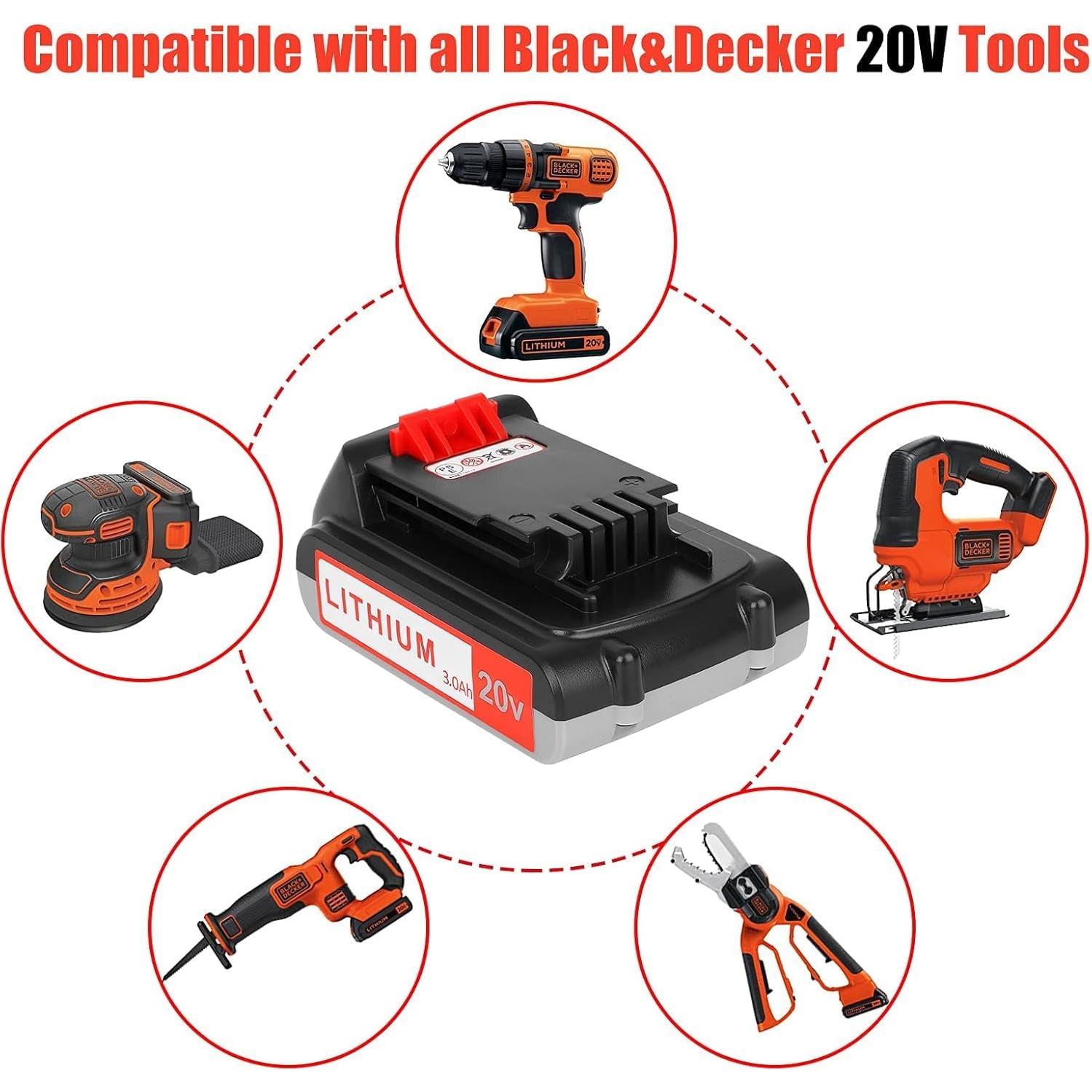 Batería de Reemplazo 20V 3000mAh Black and Decker - 2PCS