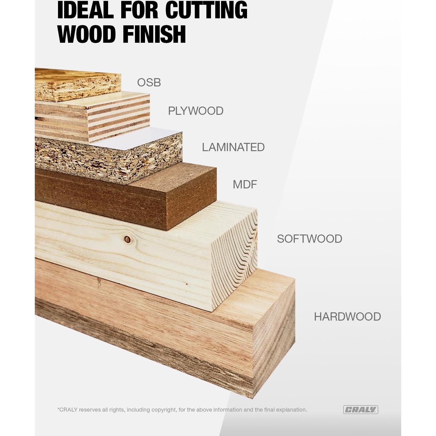 Hoja de Sierra Circular CRALY 13.97 cm 24/36 Dientes Paquete 2