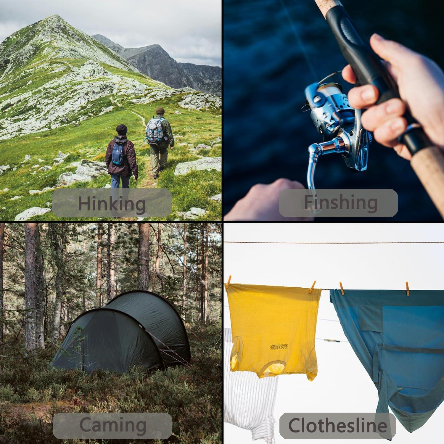 Cuerda Paracord 240lb LUYADIN 30,48m Nylon Negro