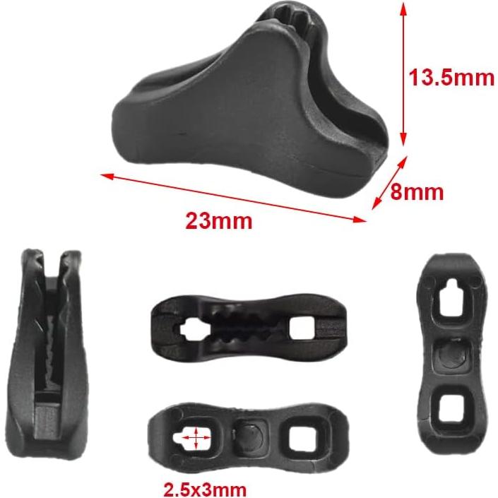 12 Tensionadores de Cuerda CooBigo para Camping 1-2.5mm