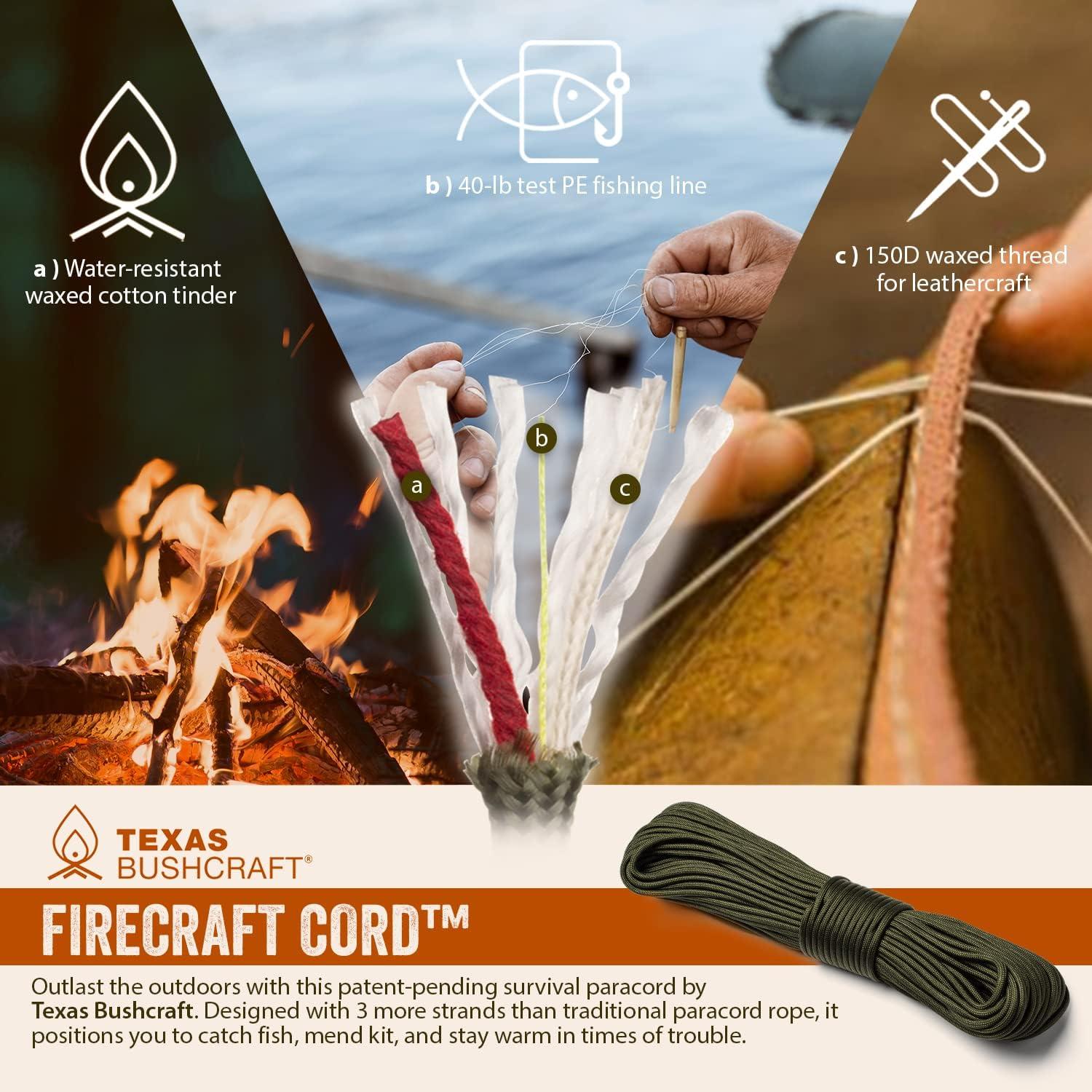 Cuerda de Supervivencia Texas Bushcraft 100m Naranja