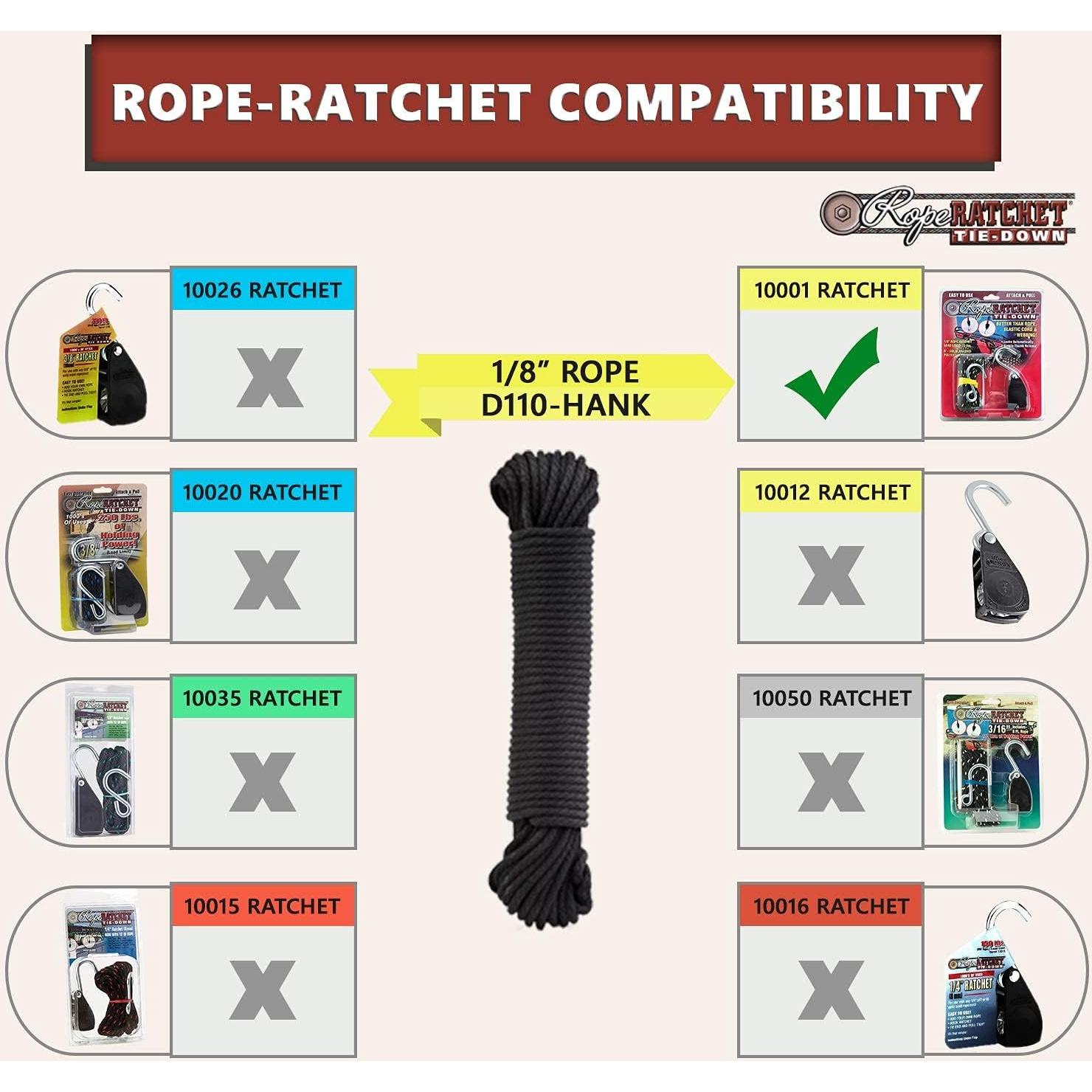 Cuerda de Polipropileno Rope Ratchet 15,24 m Resistente