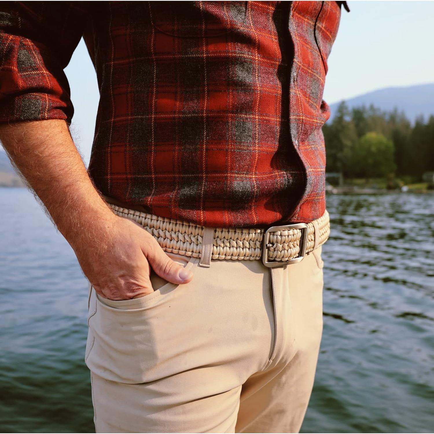 Cinturón de Paracord ParaLace 550 con Hebilla Inoxidable