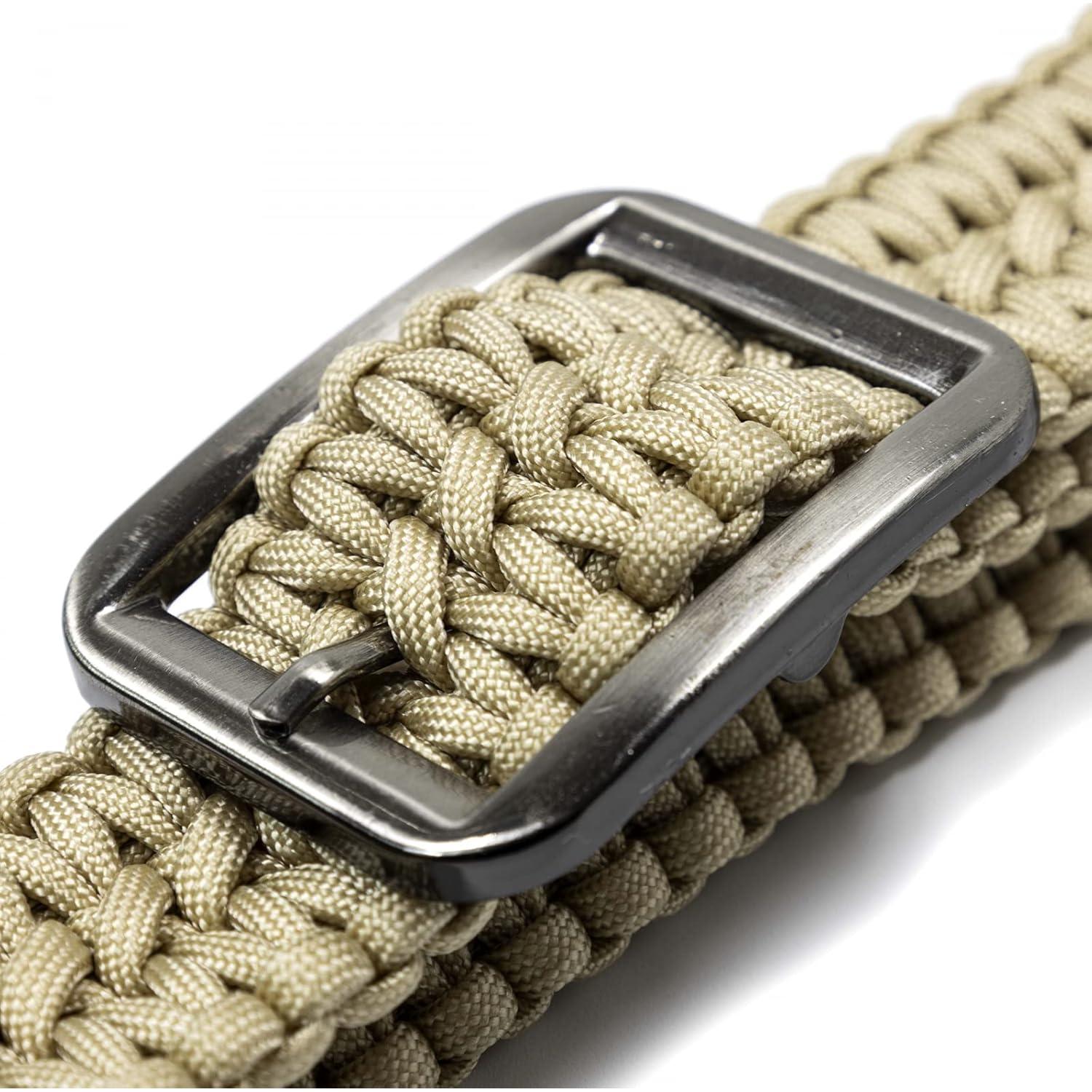Cinturón de Paracord ParaLace 550 con Hebilla Inoxidable