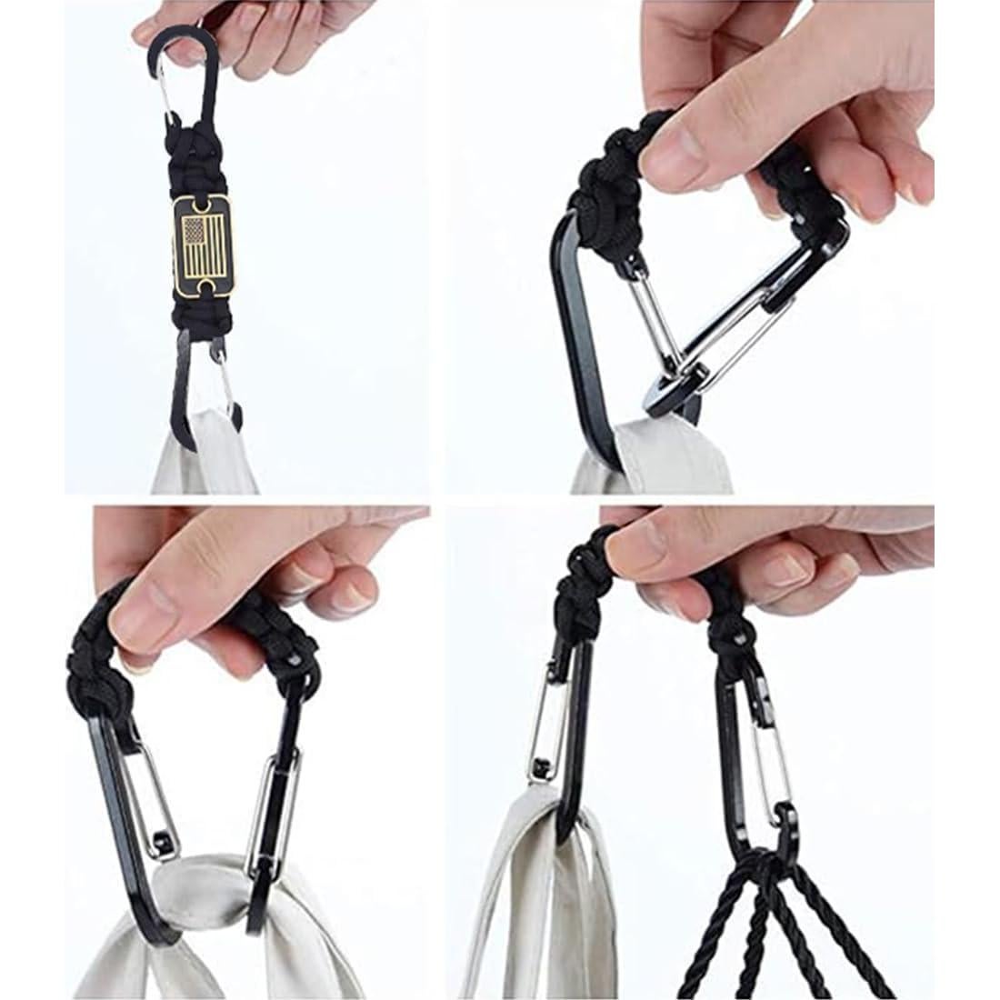 Llavero Paracord ZXKHYOR 2 Pcs Camo Rojo 16 cm Resistente