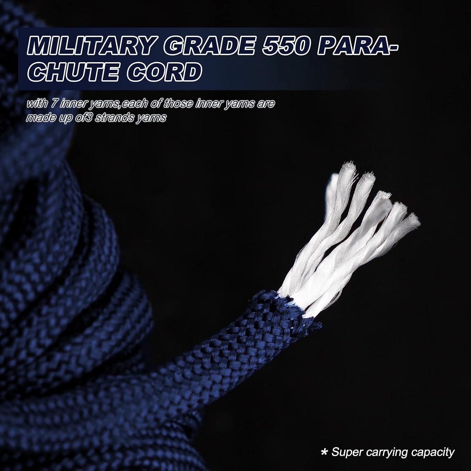 Pulsera de Supervivencia Oadnfa Paracord Ajustable Azul