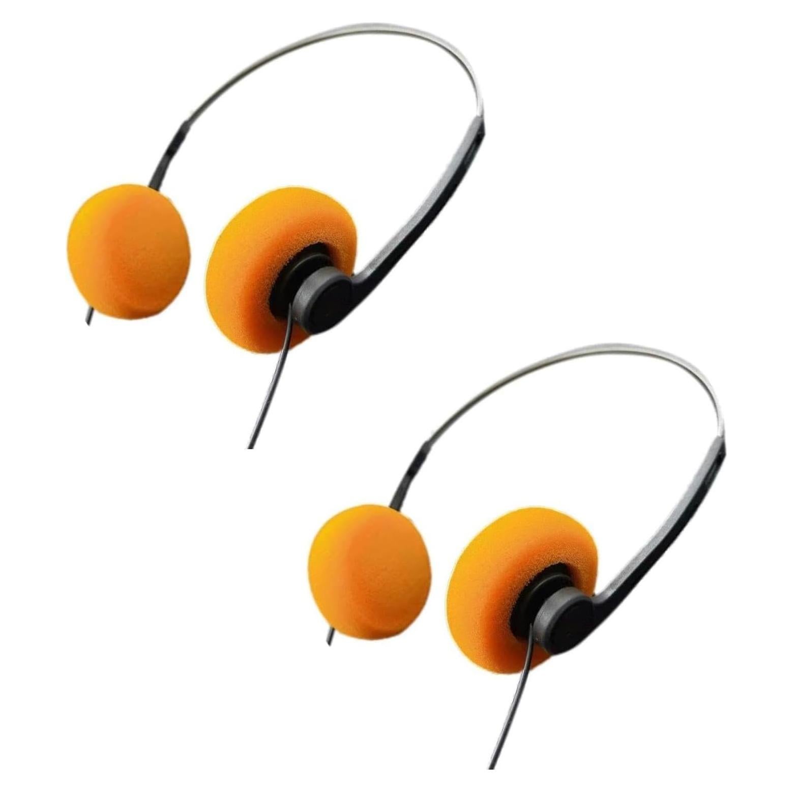 Auriculares Retro Galepromot Naranja Estéreo Hi-Fi