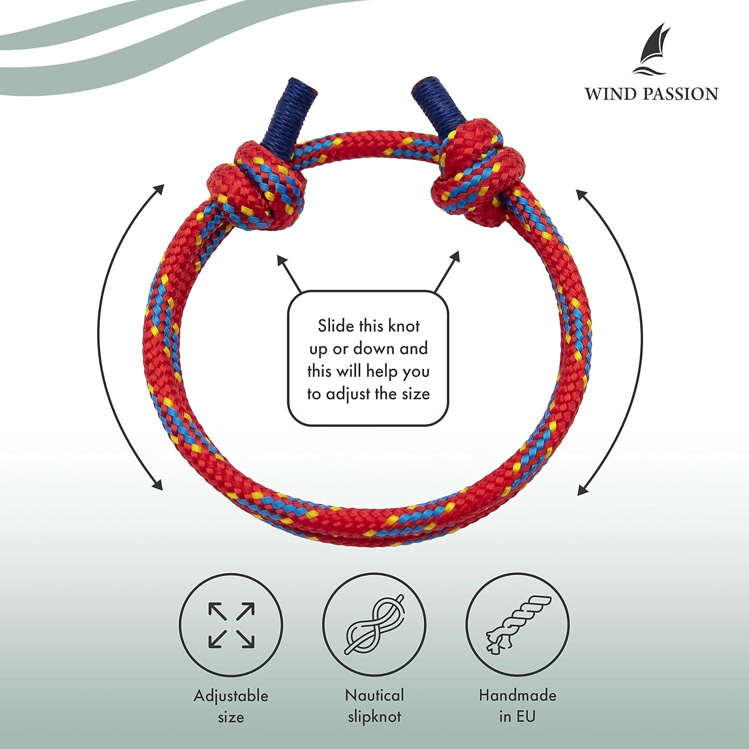 Pulsera de Cuerda Ajustable Paracord - Pasi&oacute;n por el Viento