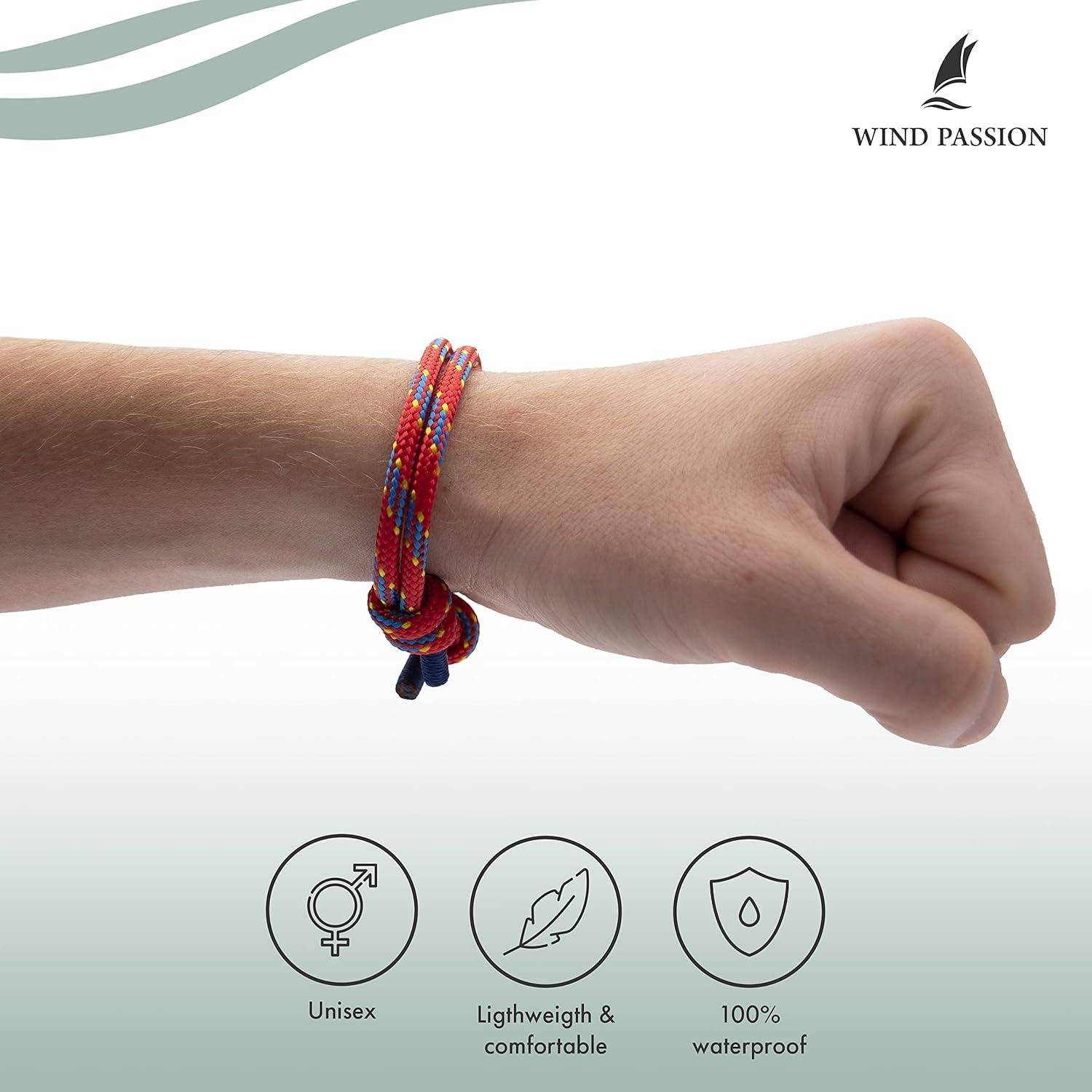 Pulsera de Cuerda Ajustable Paracord - Pasi&oacute;n por el Viento