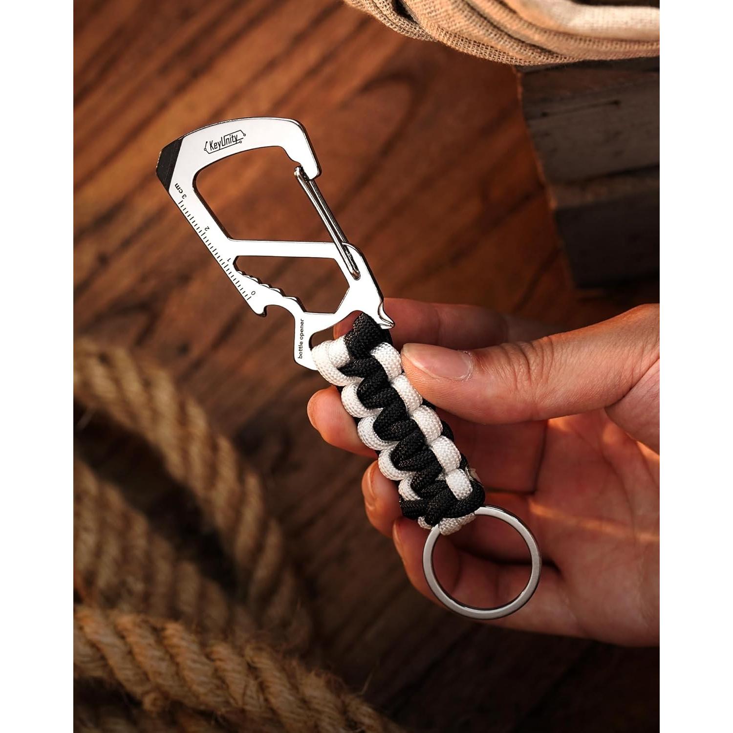 KeyUnity KC00 Clip Carabiner Paracord 550 Multiherramienta