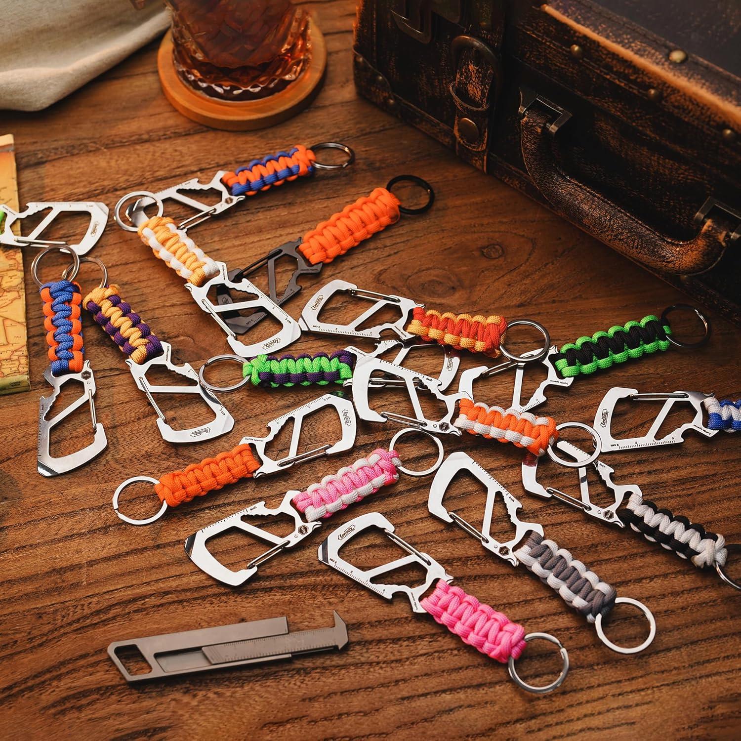 KeyUnity KC00 Clip Carabiner Paracord 550 Multiherramienta