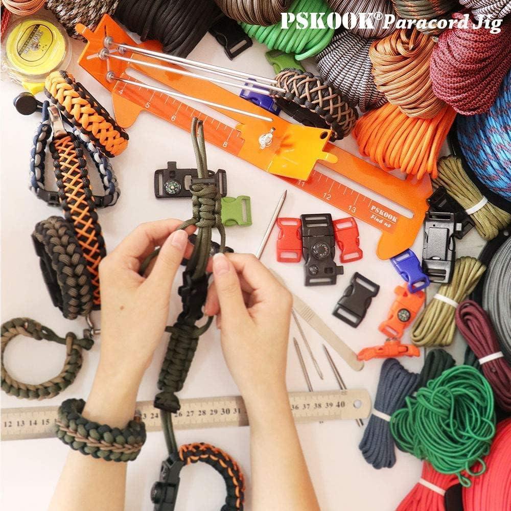 Kit de Juguete para Pulsera de Paracord PSKOOK 6 Piezas