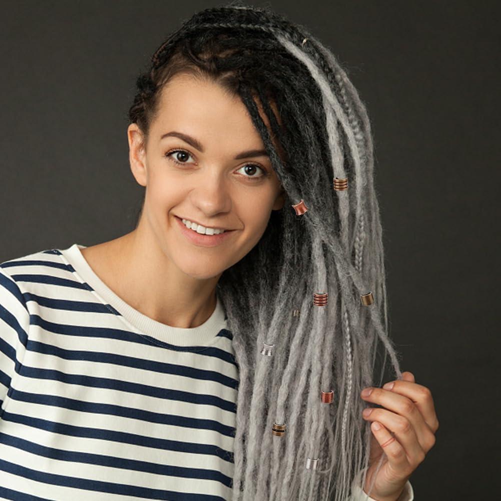 Cuentas para Cabello UNICRAFTALE 16 Piezas Acero Inoxidable