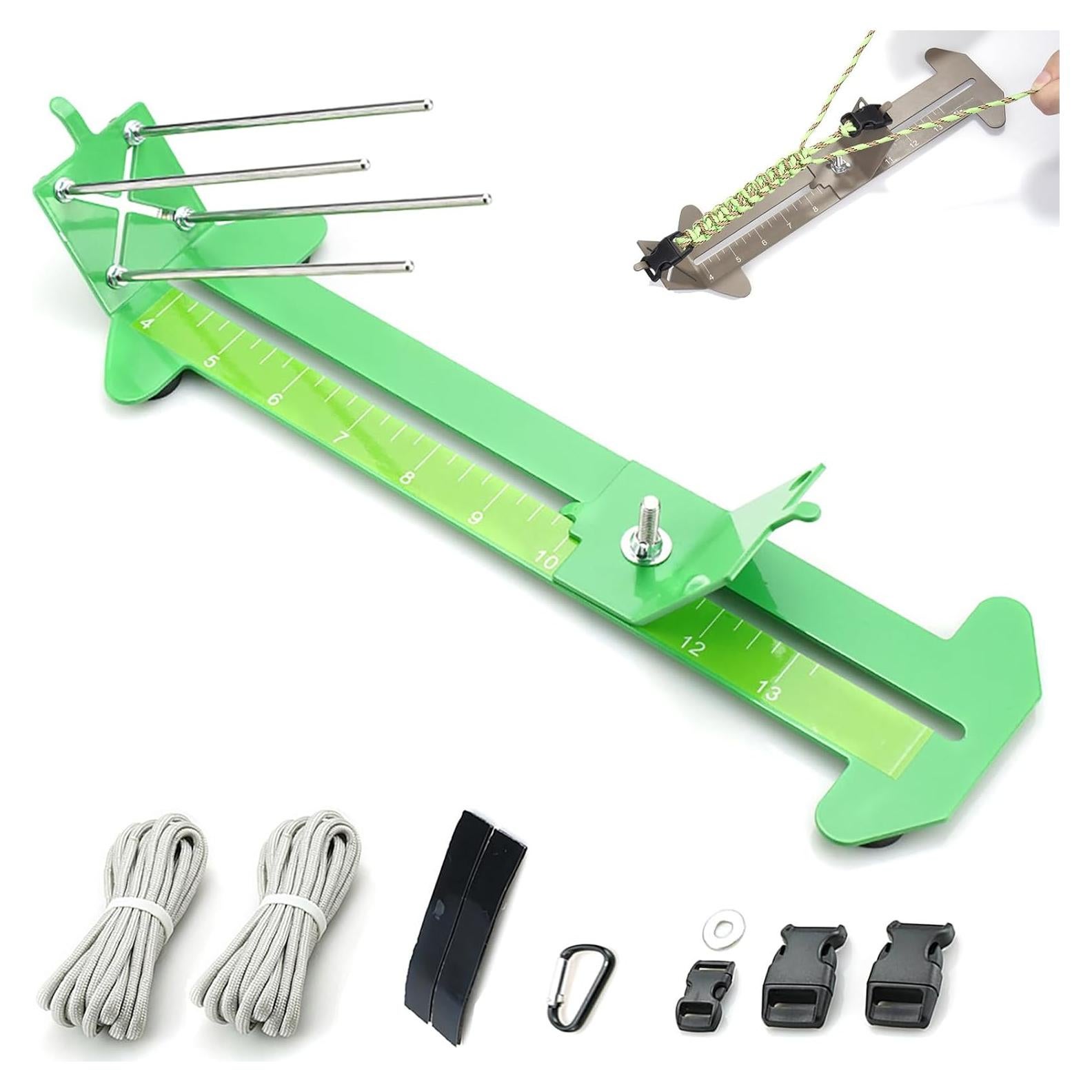 Kit de herramientas KOKKOYA para pulseras Paracord Verde