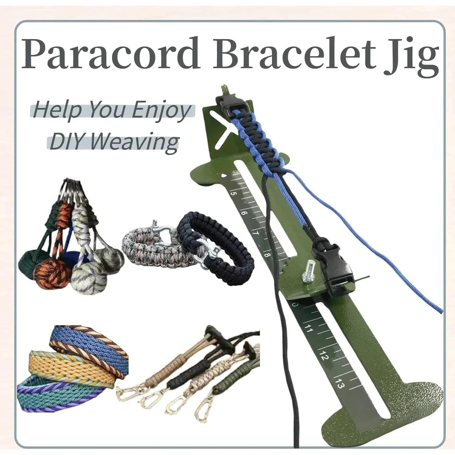 Kit de herramientas KOKKOYA para pulseras Paracord Verde