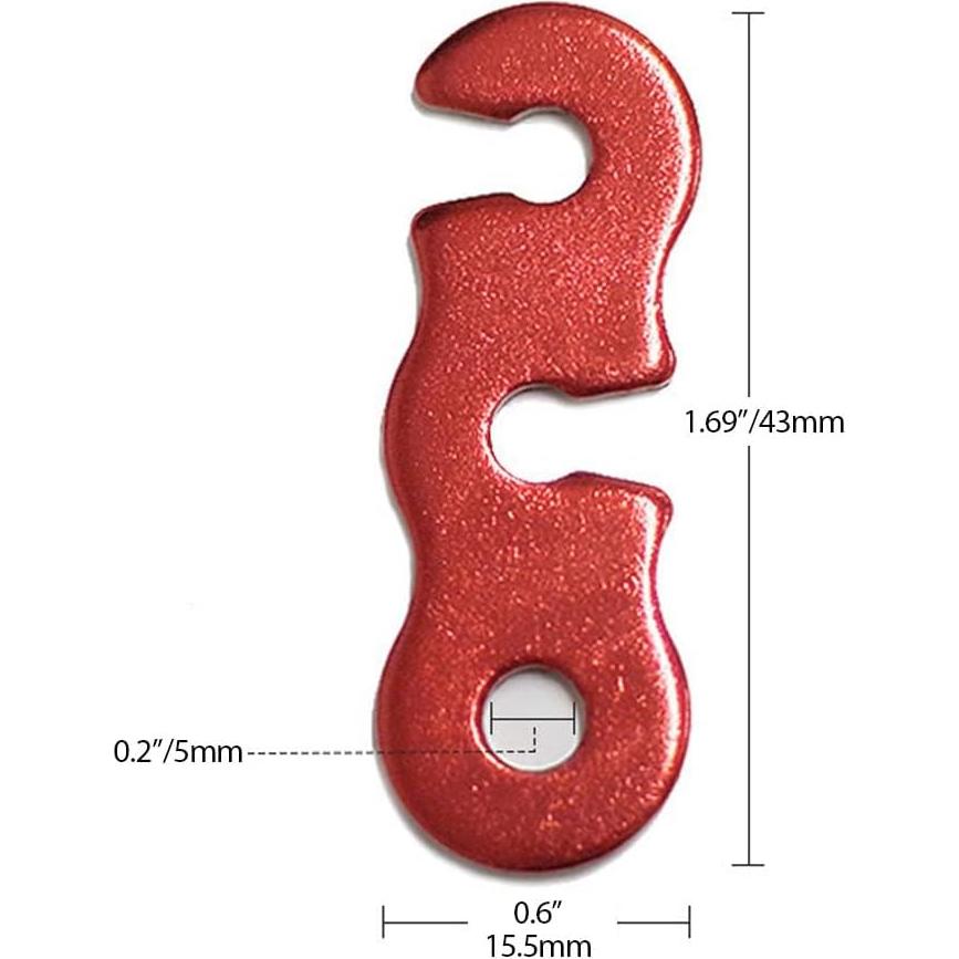 Ajustador de Cuerda Takelablaze 40pcs Aluminio Camping