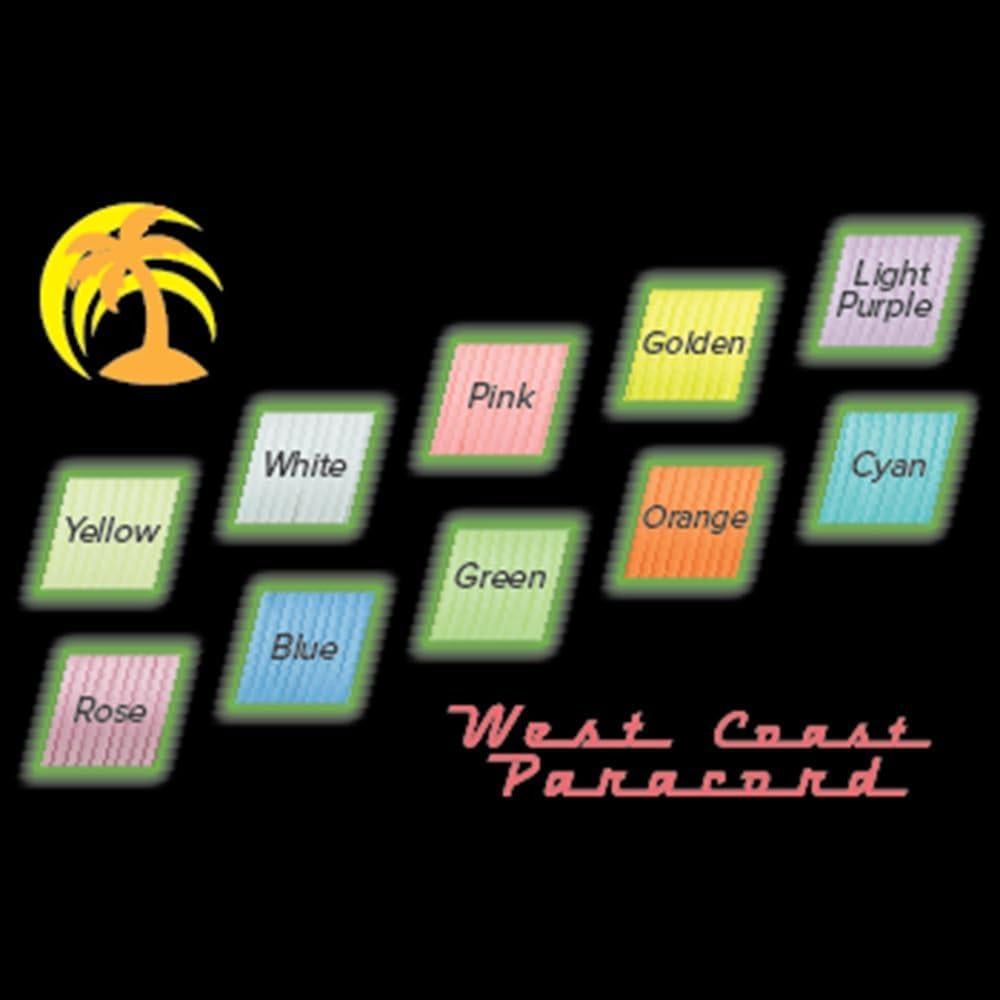 Paracord Costa Oeste 100m que brilla en la oscuridad - Nylon