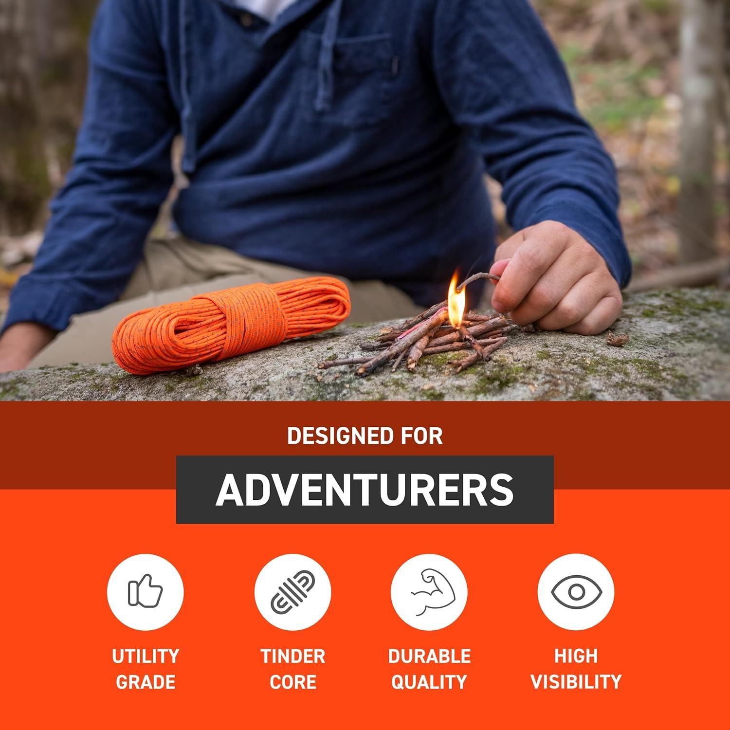 Cuerda de Tinder Reflectante S.O.L. 365,76 m Camping