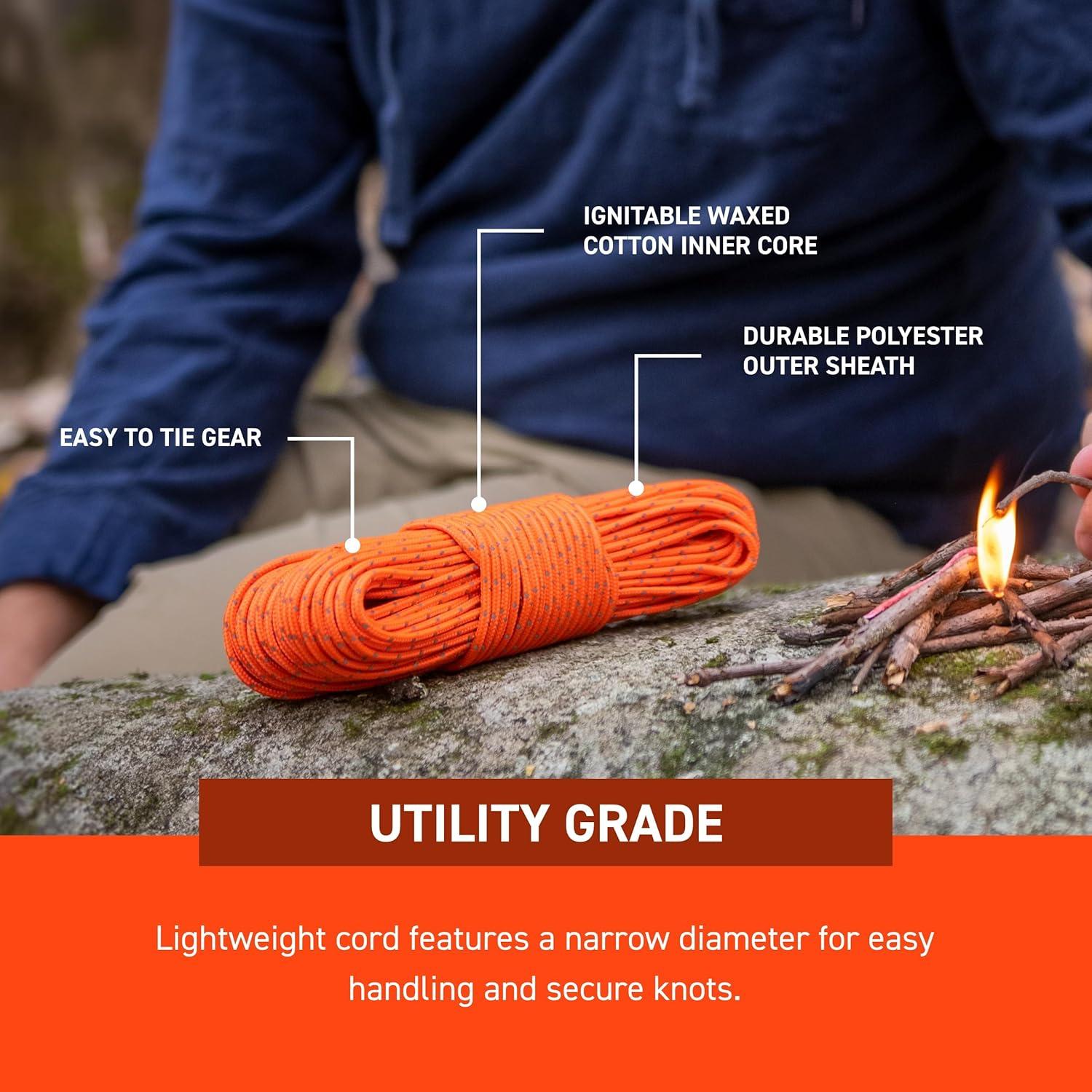 Cuerda de Tinder Reflectante S.O.L. 365,76 m Camping