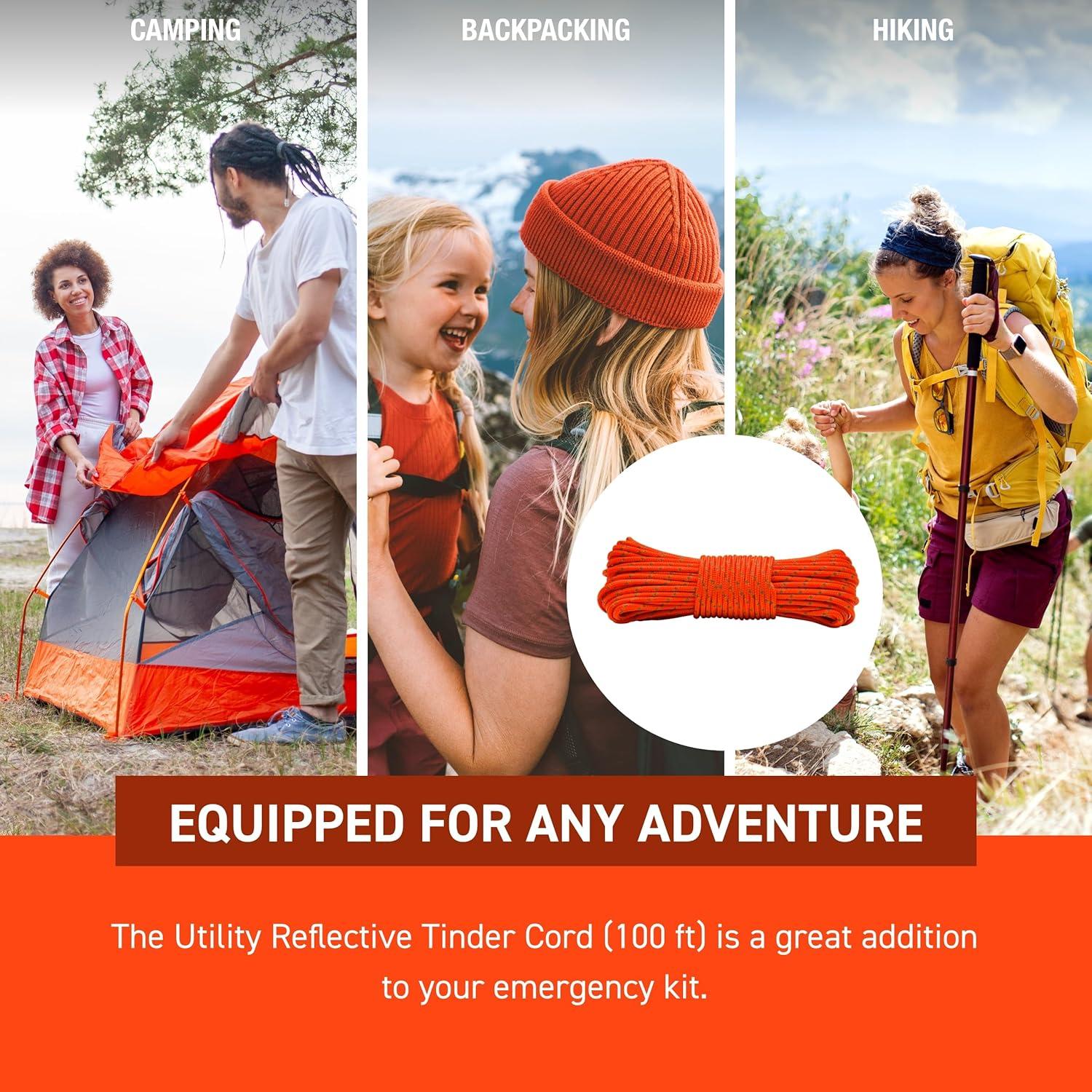 Cuerda de Tinder Reflectante S.O.L. 365,76 m Camping