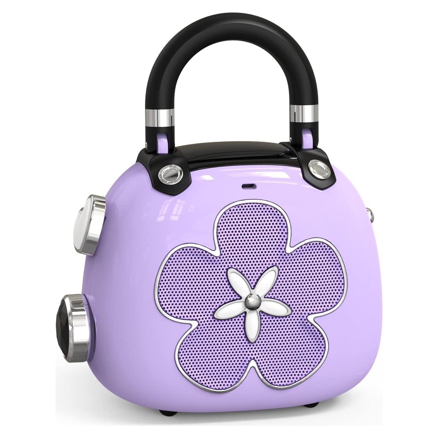 Altavoz Bluetooth DOSS Candy M66 Retro Portátil Púrpura