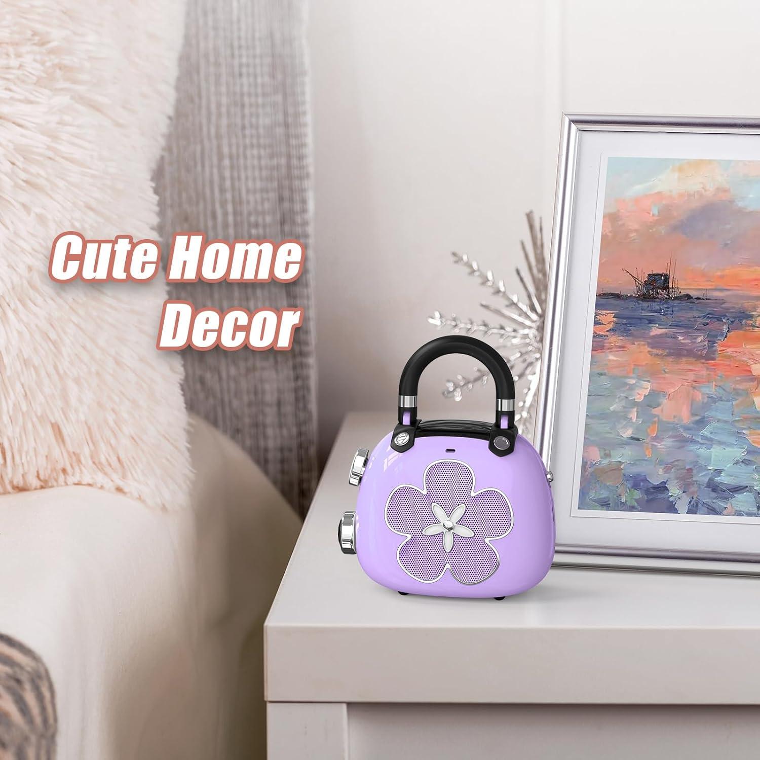 Altavoz Bluetooth DOSS Candy M66 Retro Portátil Púrpura