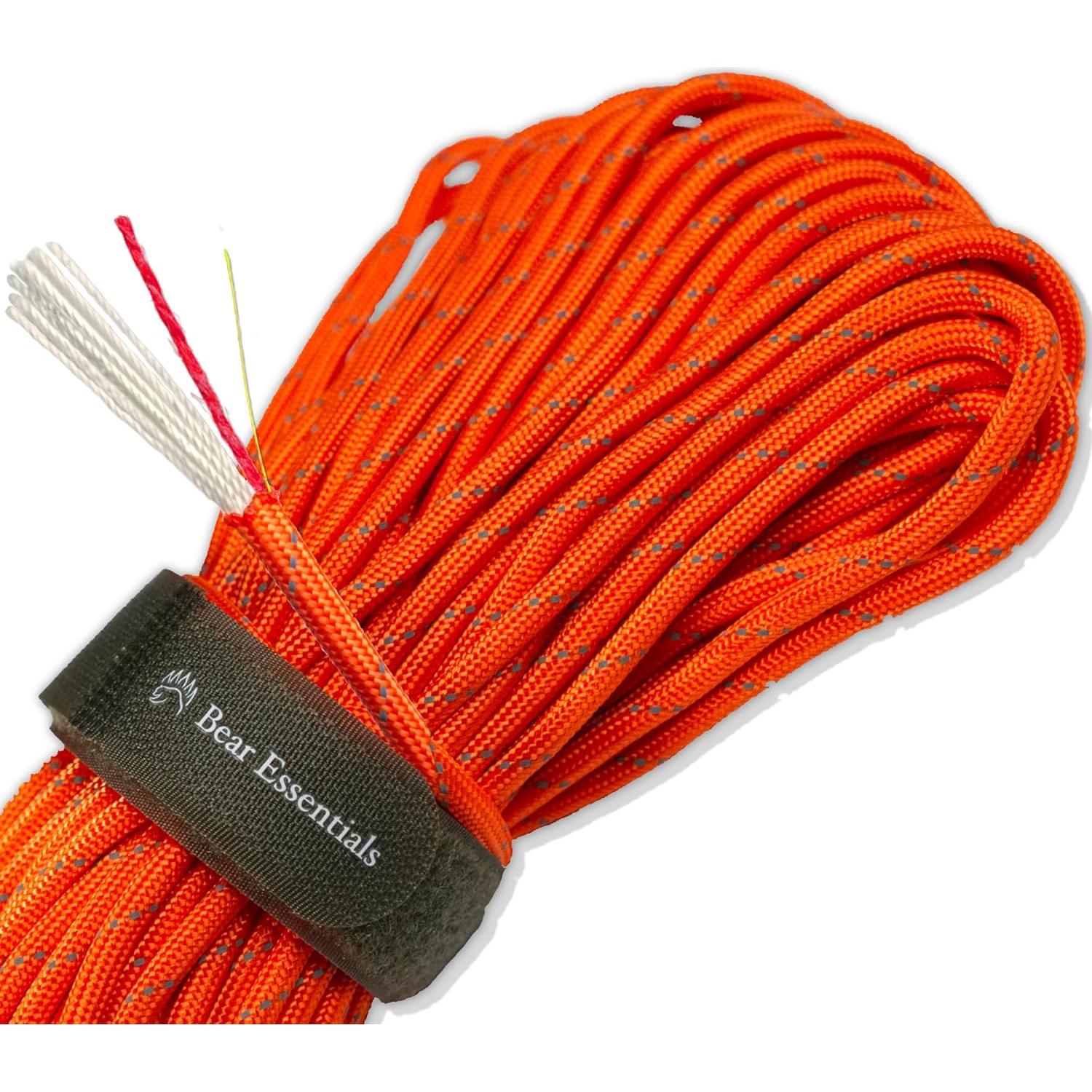 Paracord de Supervivencia Esenciales del Oso 750L - Naranja