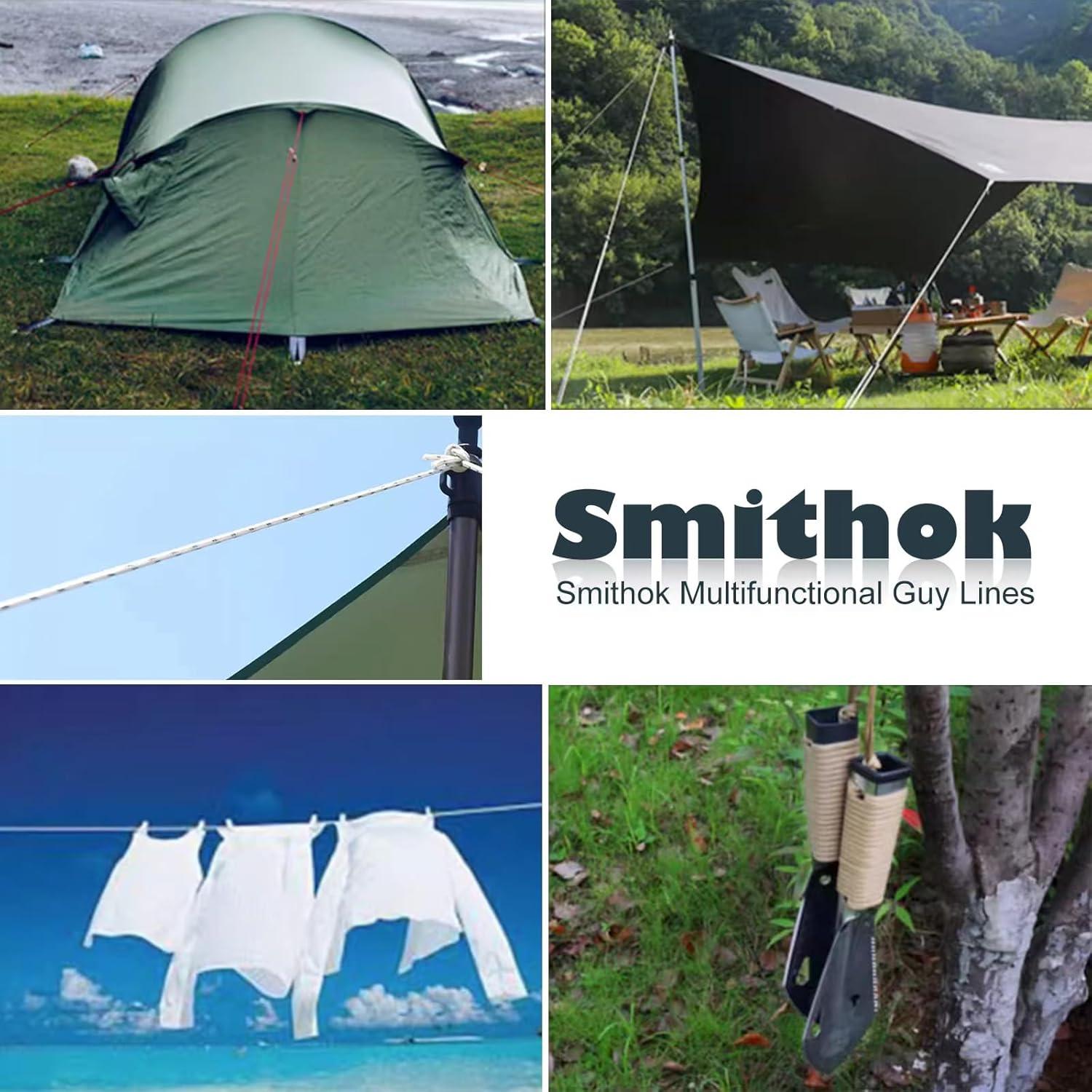 Cuerdas de Tienda Smithok 6 Pack 5m Reflectantes Verde