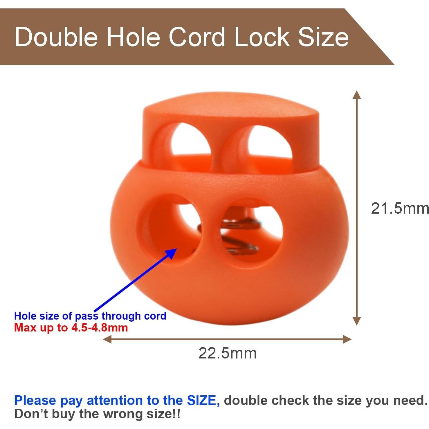 Paquete de 12 cierres de cordón plástico naranja LongSLong