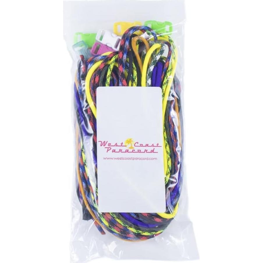 Kit de Manualidades Paracord West Coast 10 Colores 500lb