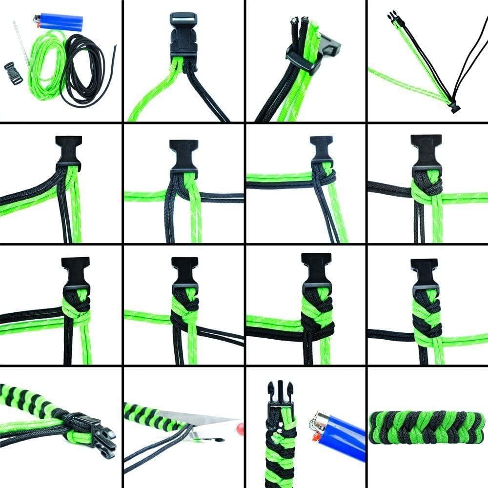 Kit de Manualidades Paracord West Coast 10 Colores 500lb