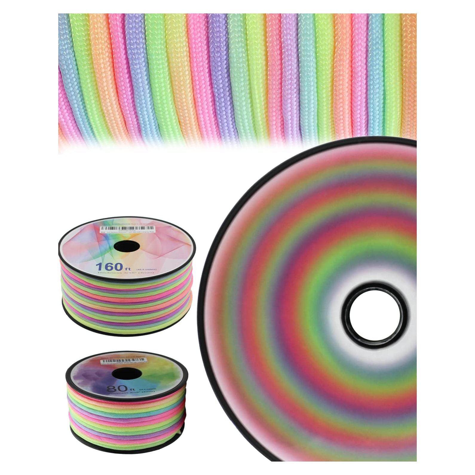 Cuerda Paracord Nylon 4mm 100m Arcoíris Fashion Lab