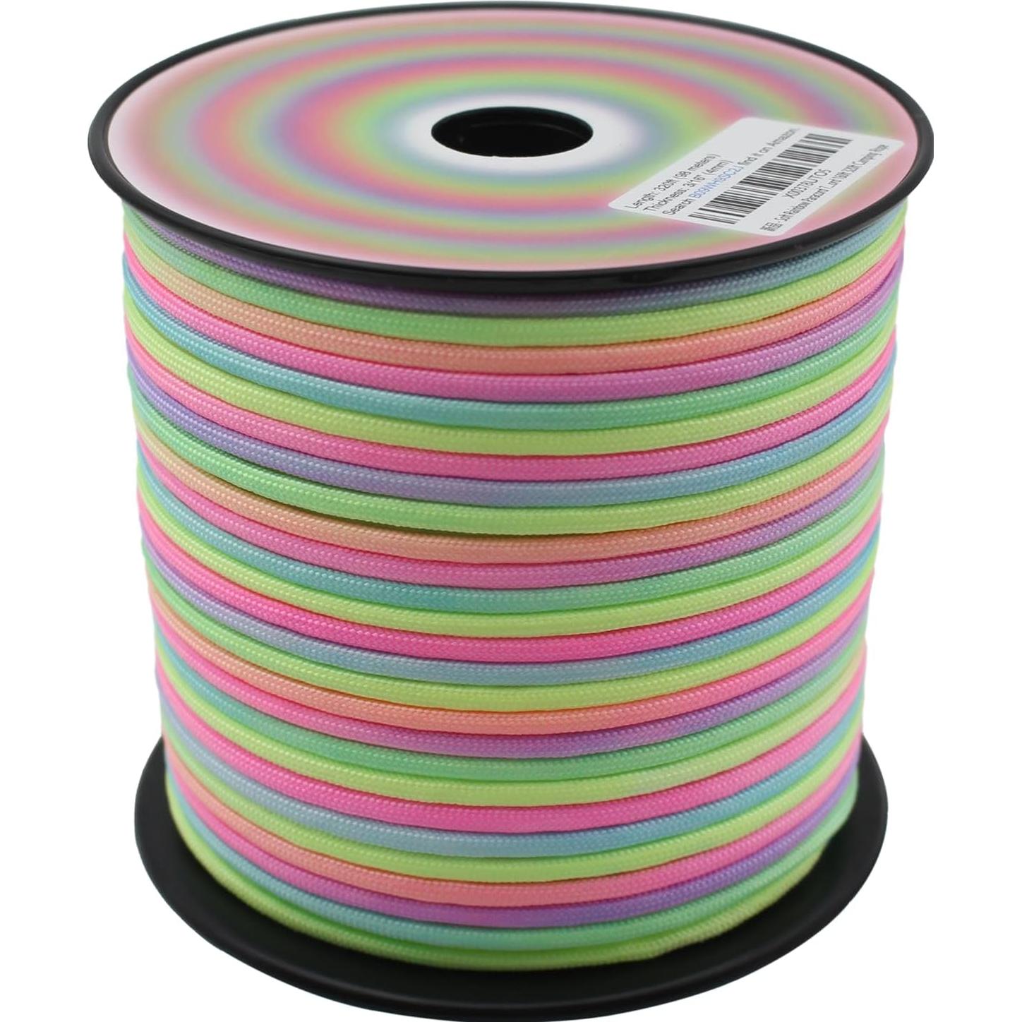 Cuerda Paracord Nylon 4mm 100m Arcoíris Fashion Lab