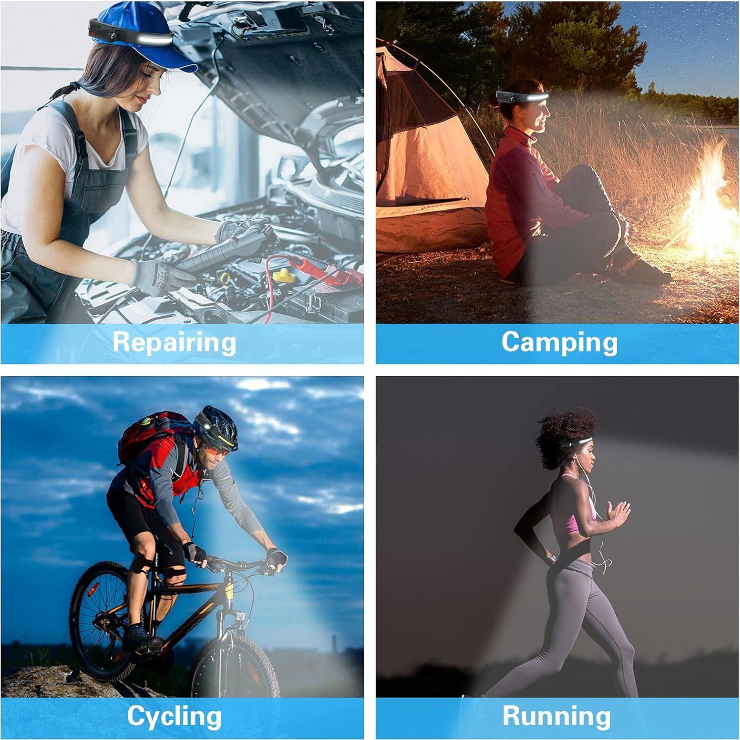 Linterna Frontal COSOOS LED 1000 Lúmenes Recargable