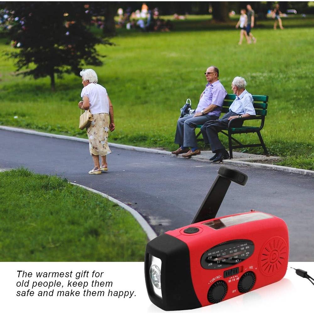 Radio de Emergencia Solar Accinouter ER-083 con Linterna LED