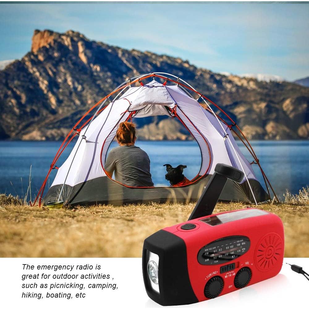 Radio de Emergencia Solar Accinouter ER-083 con Linterna LED