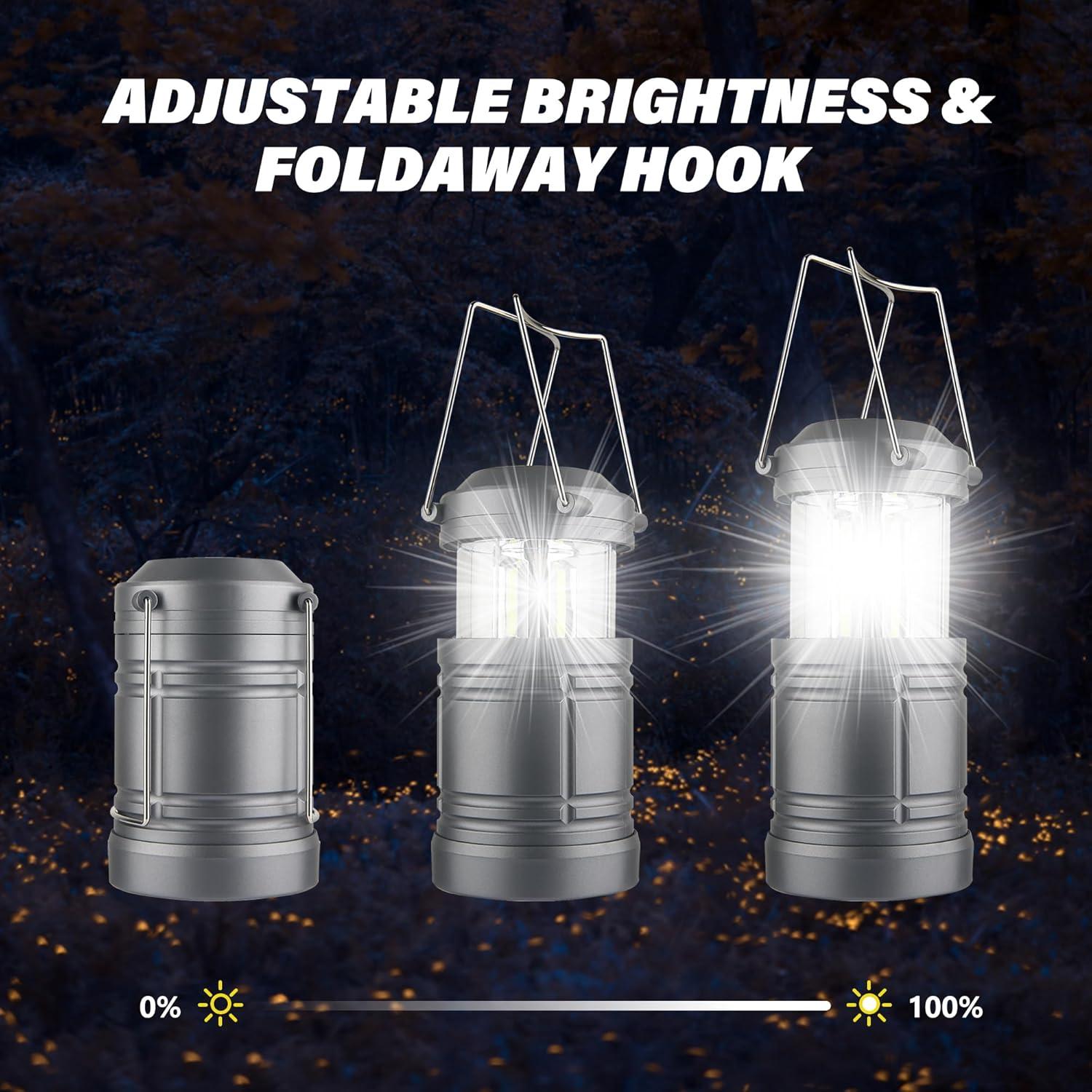 Linterna LED FADOMALL para Camping 4 Piezas 360°