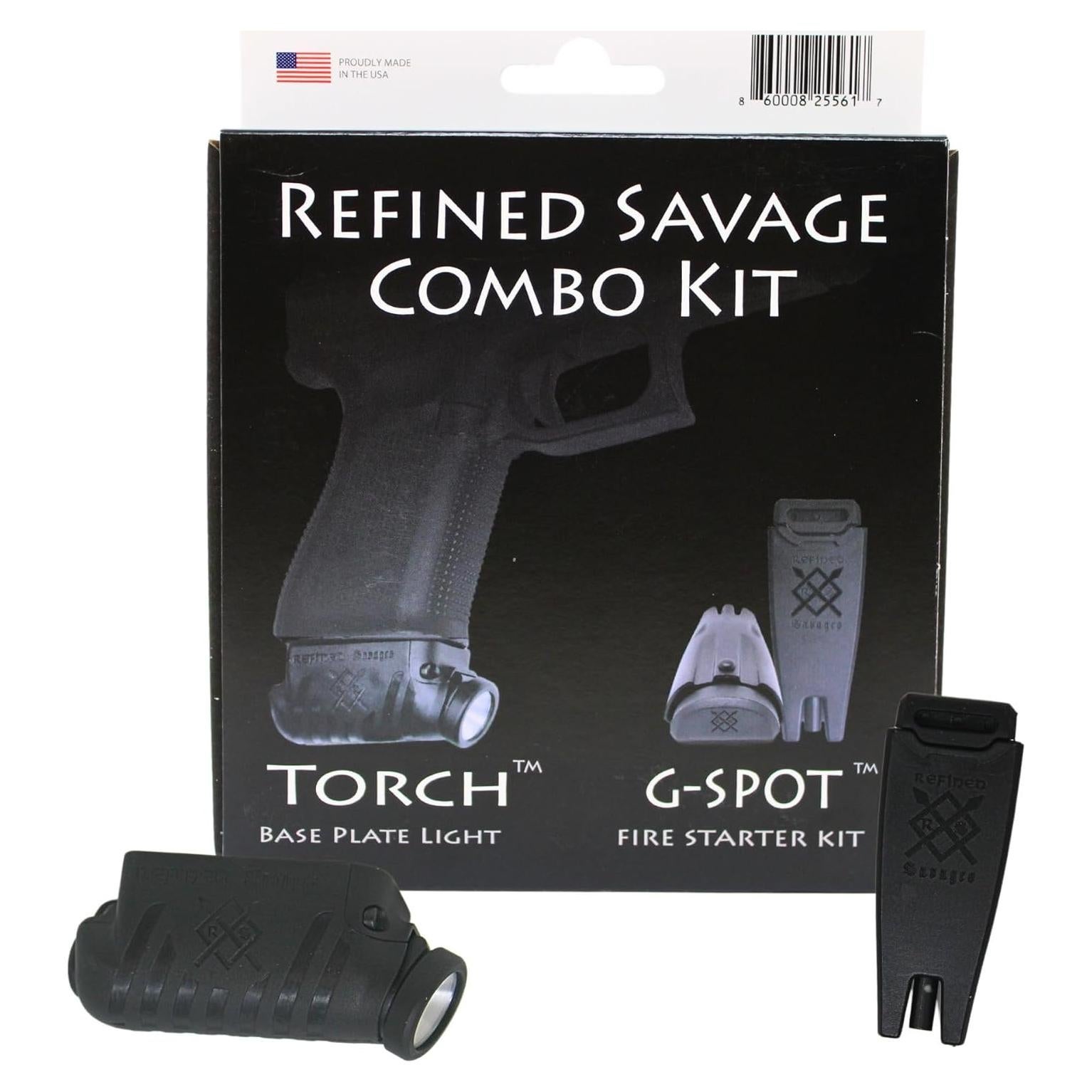 Linterna Táctica Refined Savages para Glock + Kit Encendedor