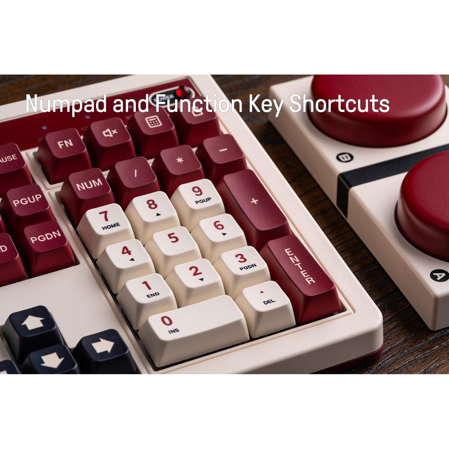 Teclado Mecánico 8Bitdo Fami 108 Teclas Bluetooth USB-C