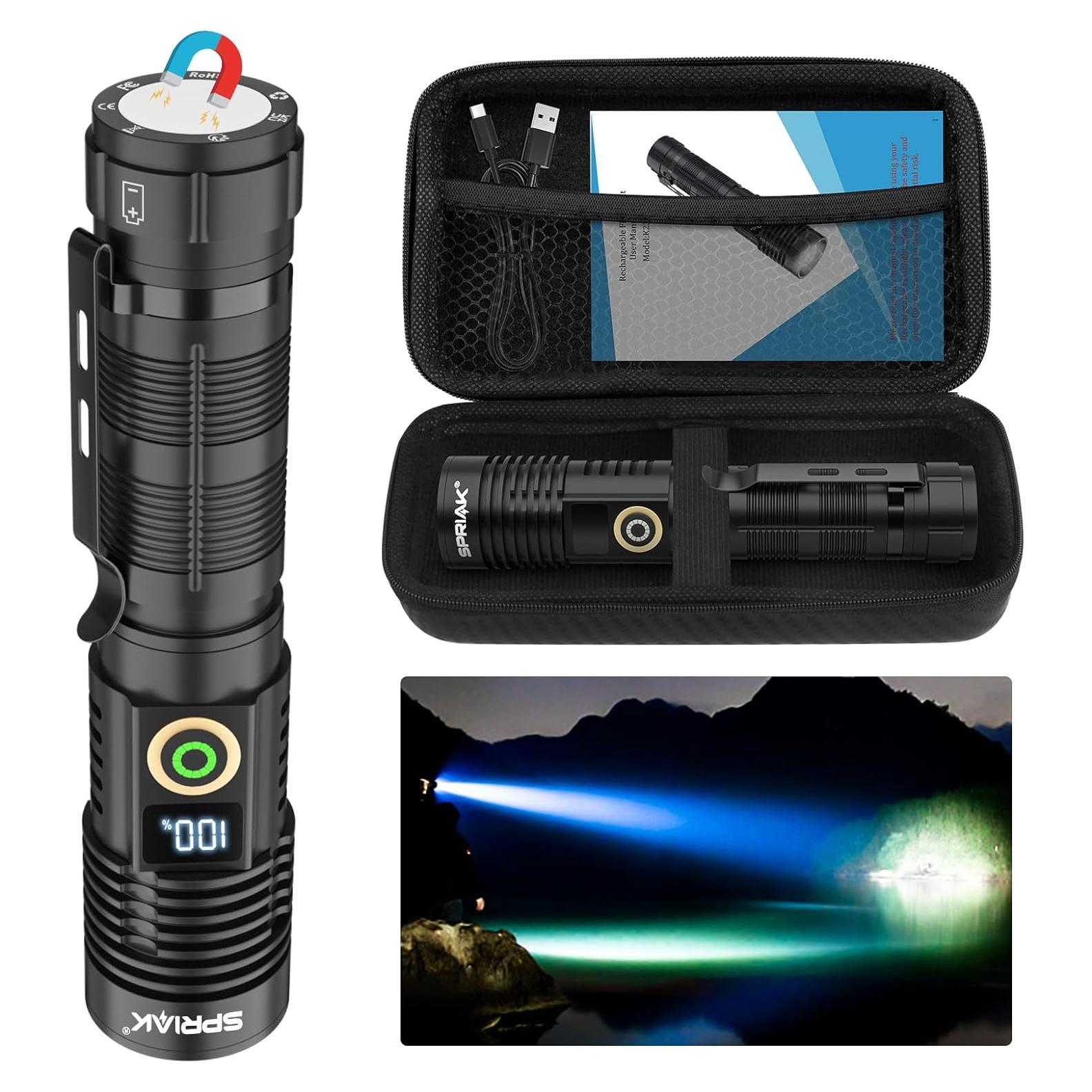 Linterna Recargable Spriak K2301 12000LM Impermeable