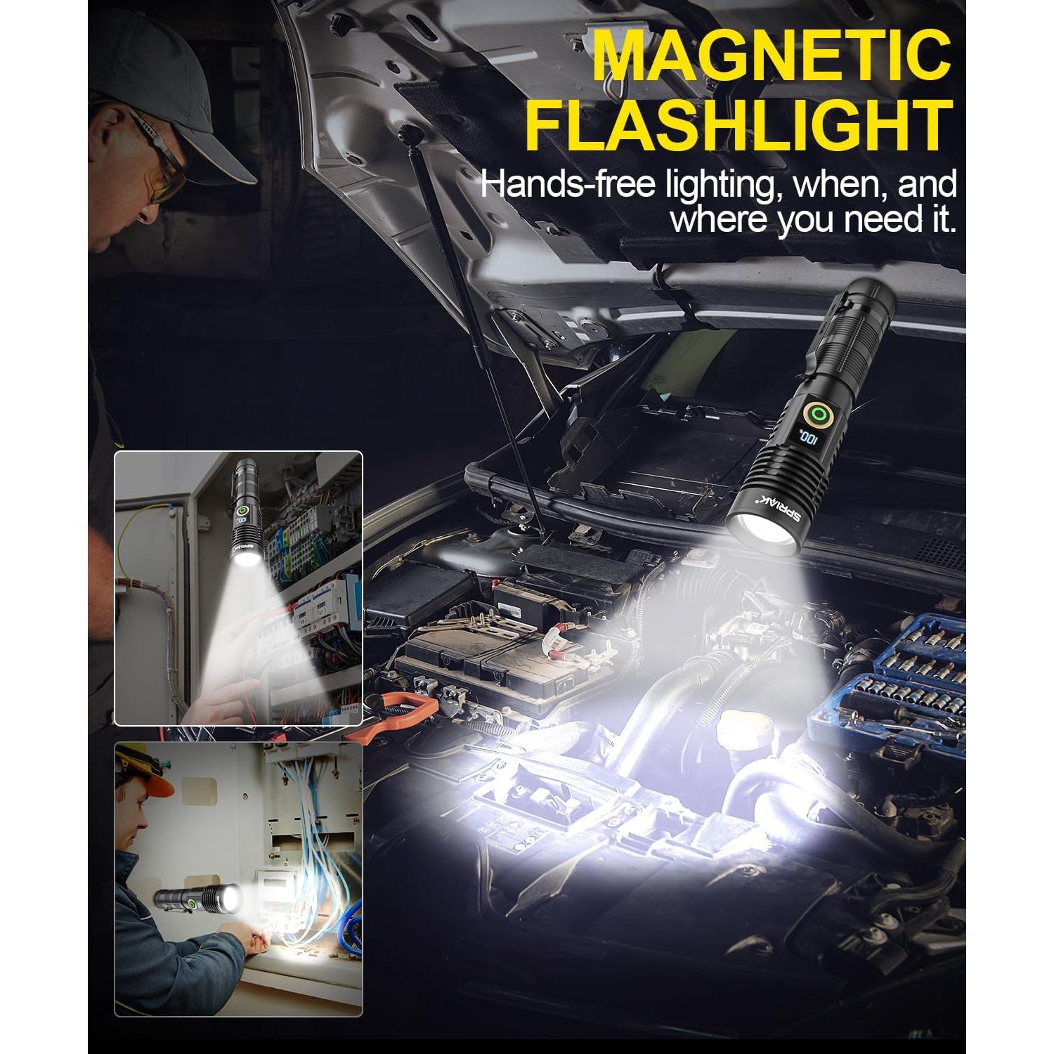 Linterna Recargable Spriak K2301 12000LM Impermeable