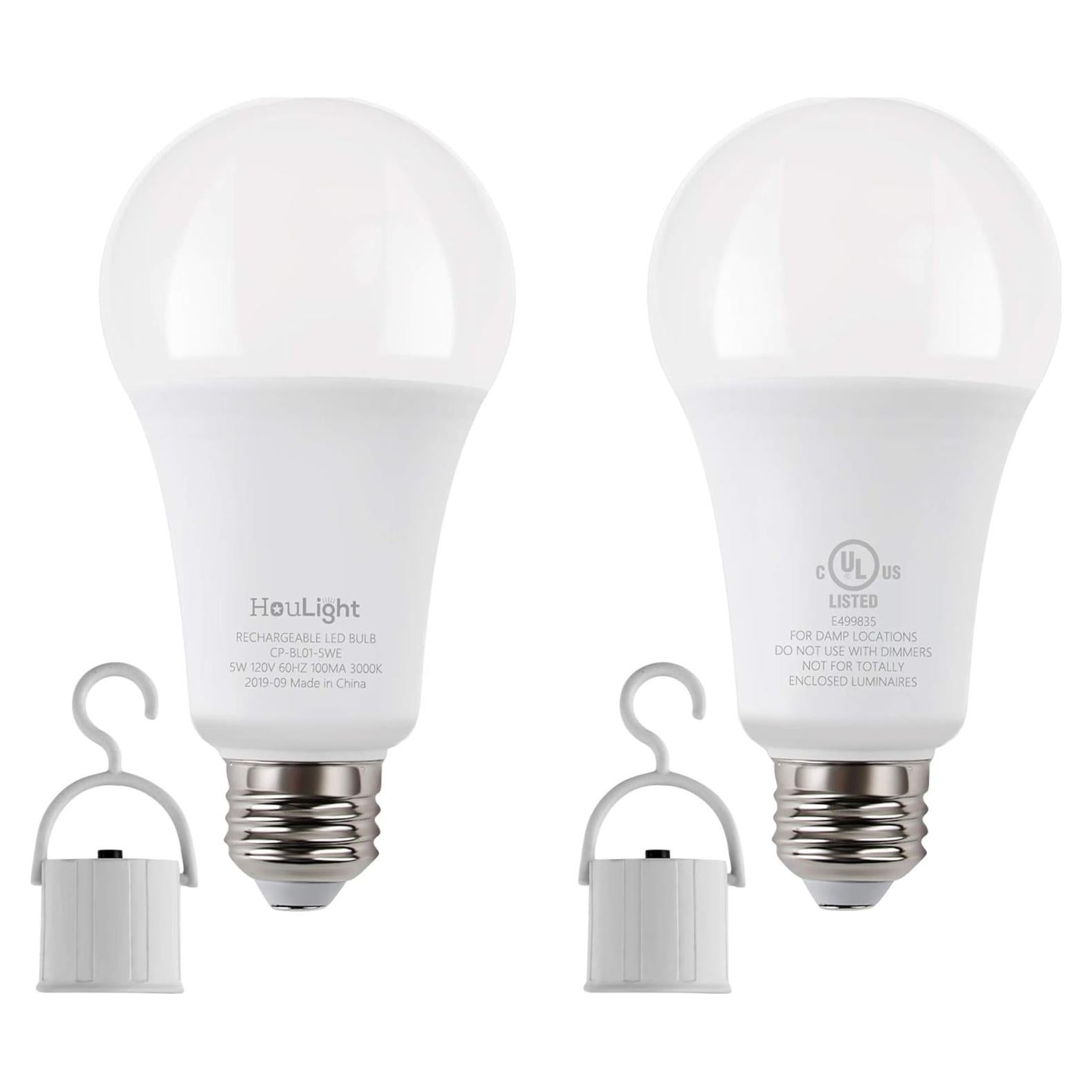 Bombillas LED de Emergencia HouLight 5W 5000K Paquete de 2