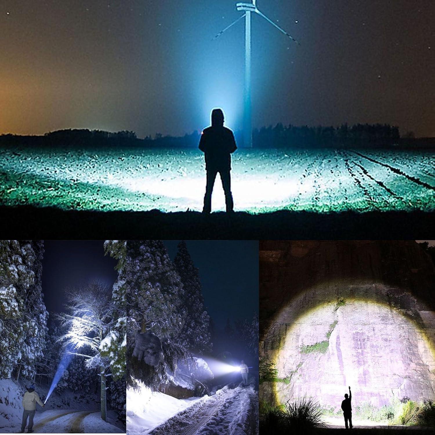 Linterna LED EzoLife 2400mAh 10000 Lúmenes Impermeable