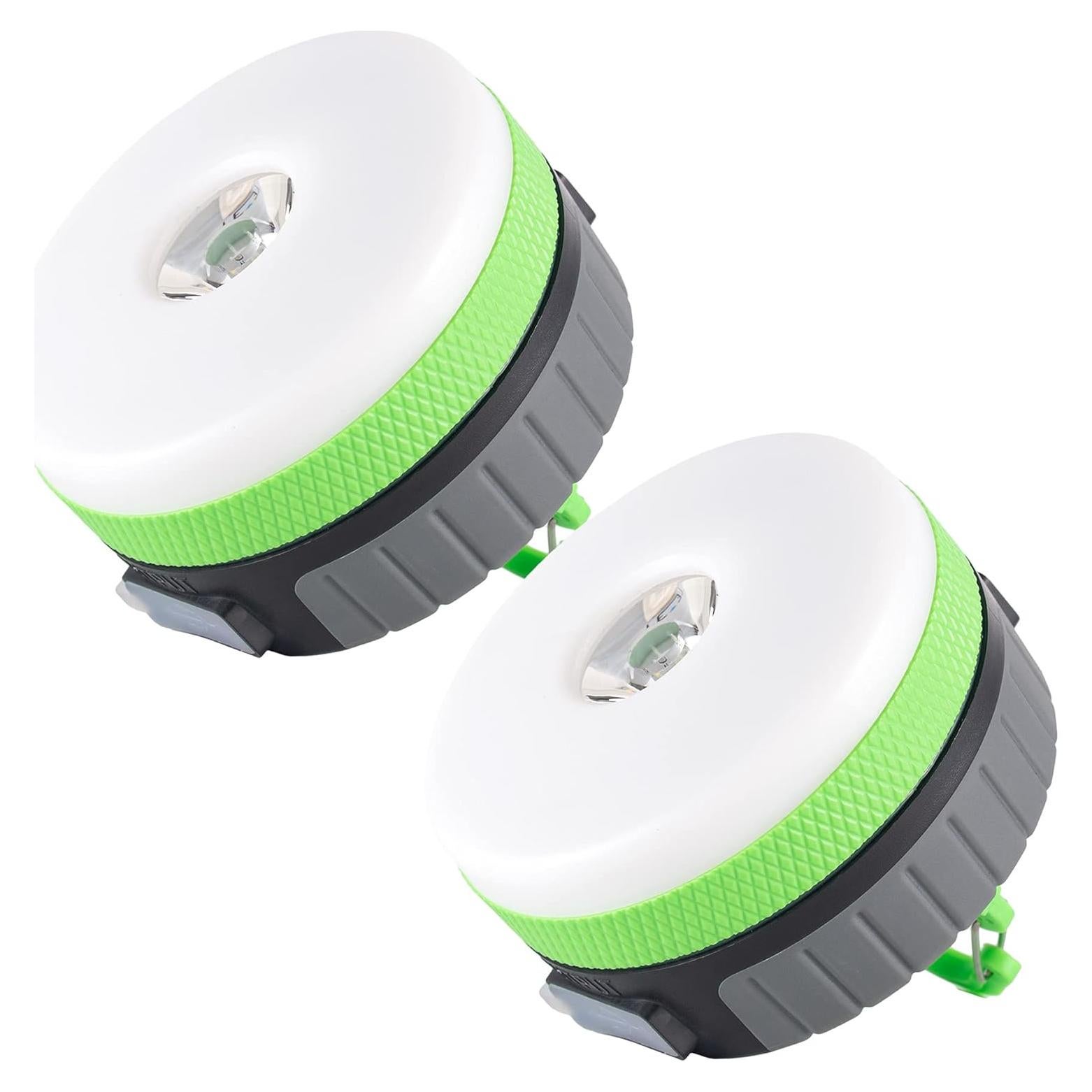 Linterna LED Solite para Camping 2 Paquete Recargable Verde