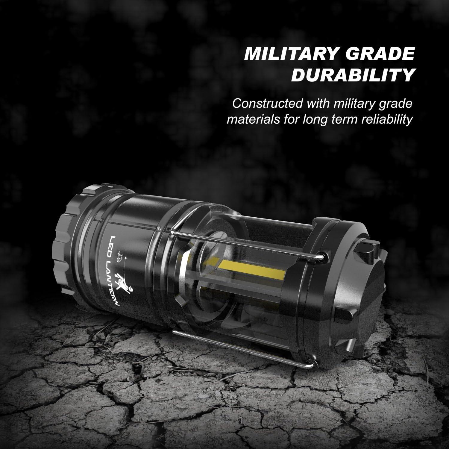 Linternas LED MalloMe Plegables 350 Lúmenes Paquete de 2