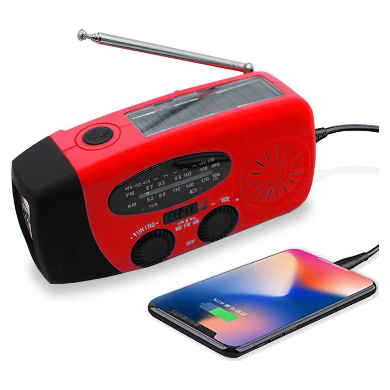 Kit de Emergencia Solar Geartist Radio Meteorológica 2000mAh