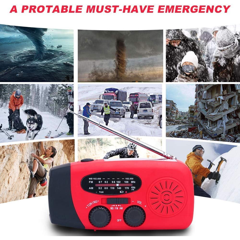 Kit de Emergencia Solar Geartist Radio Meteorológica 2000mAh